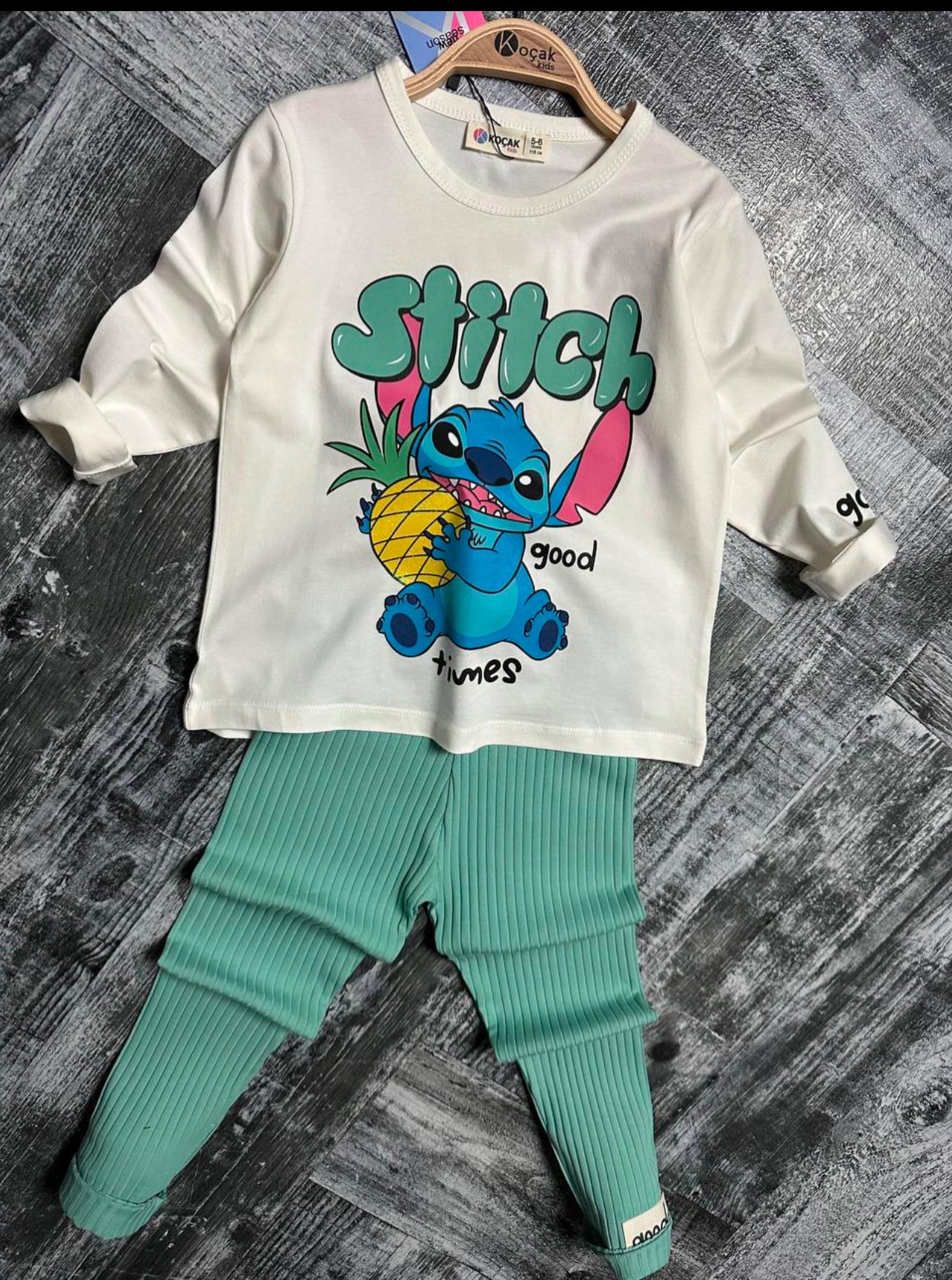 Stitch Longsleeve & Leggings Meisjes Setje