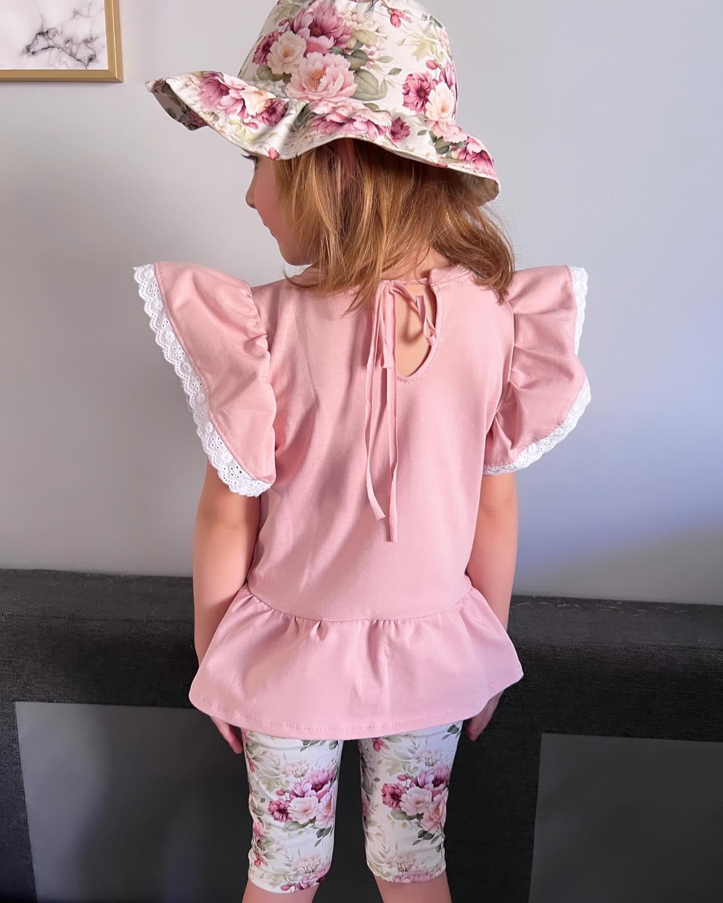 Meisjes setje ‘Angela’ (T-shirt met capri legging)