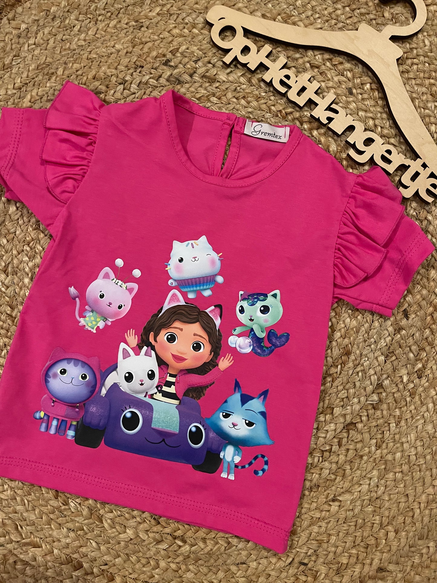 Gabby t-Shirt in fuchsia kleur