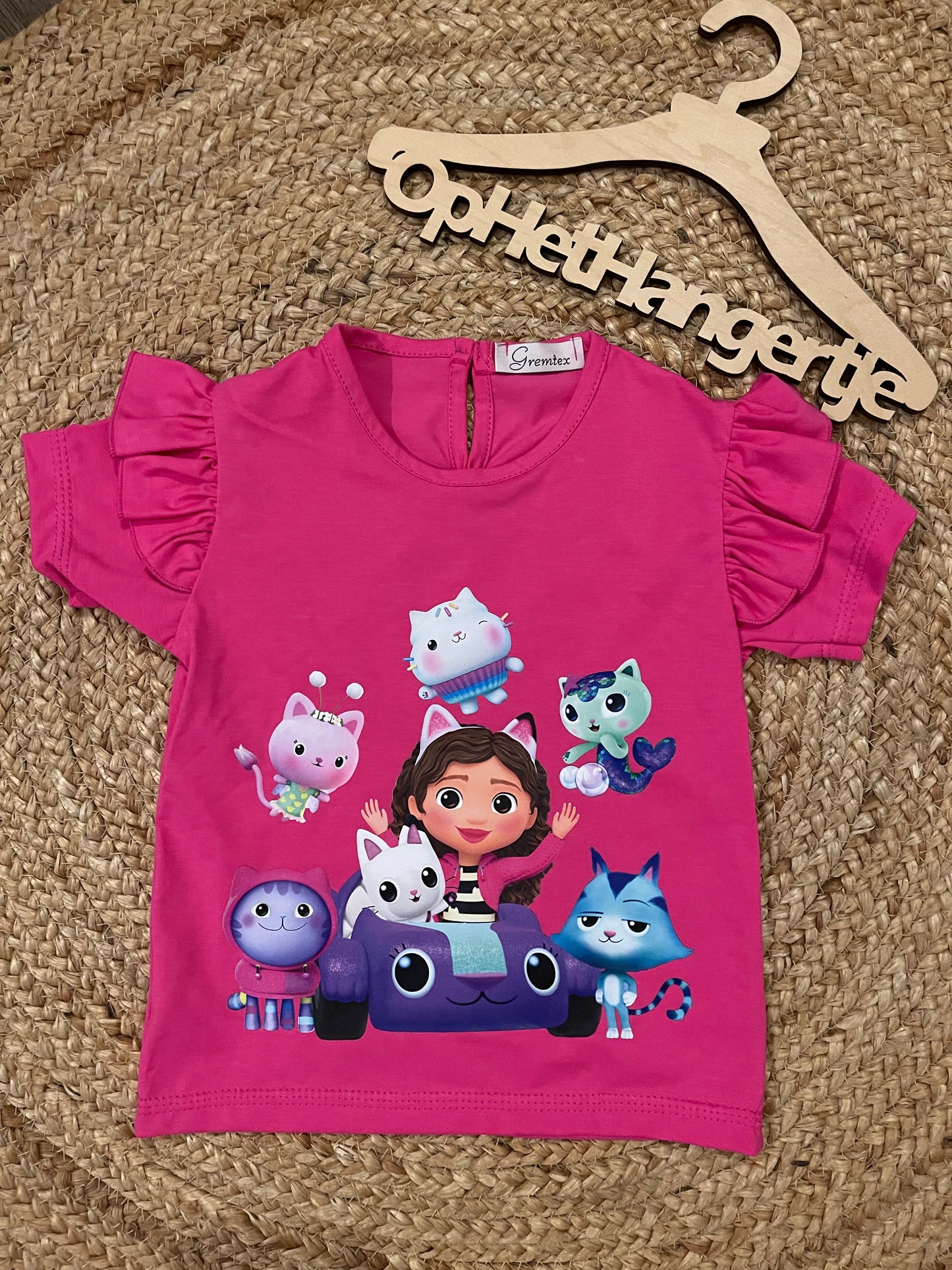 Gabby t-Shirt in fuchsia kleur
