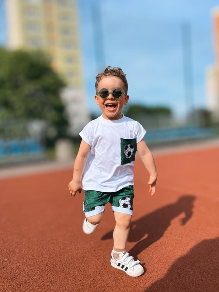 Jongens setje ‘Voetbal’ (T-Shirt en short)