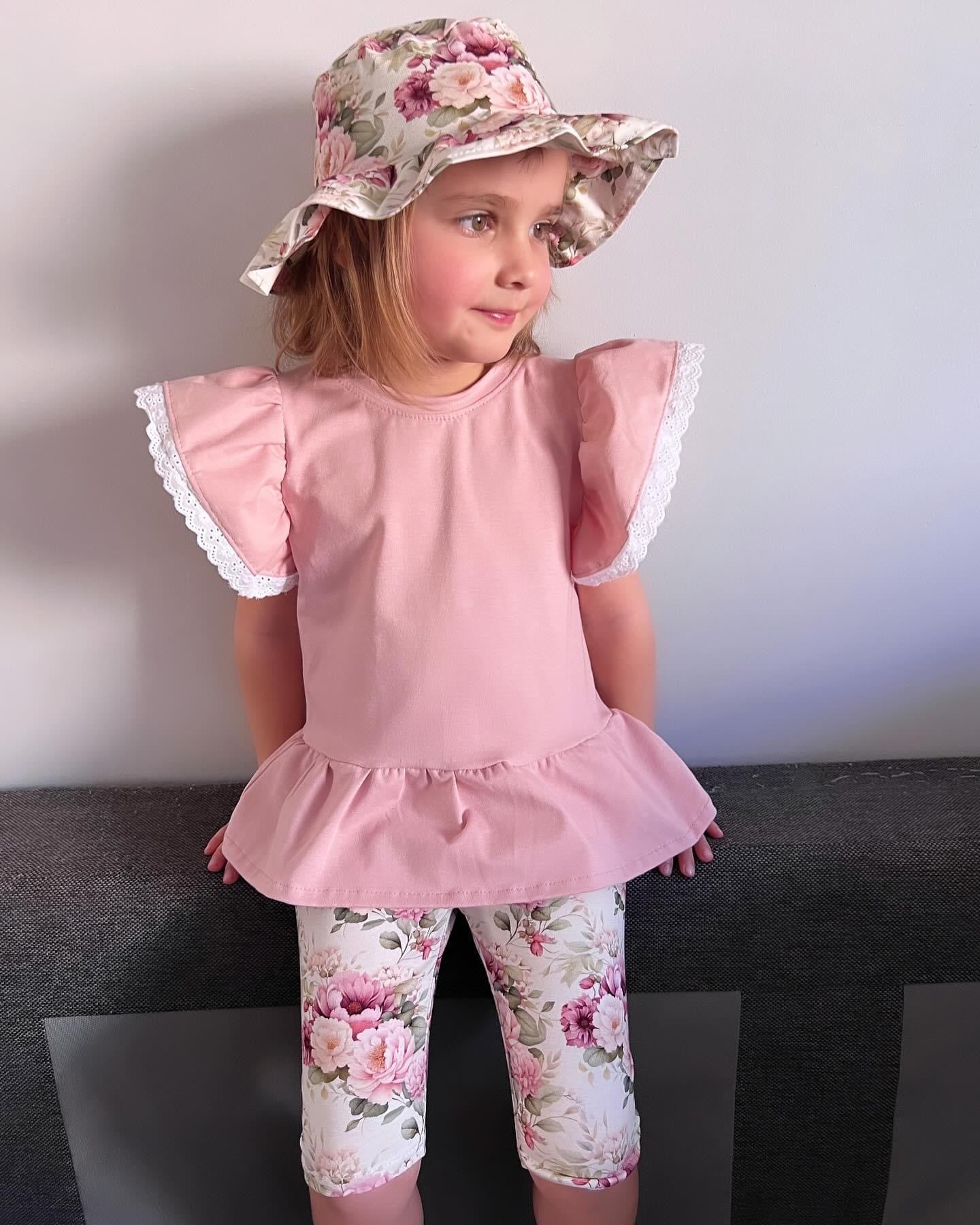 Meisjes setje ‘Angela’ (T-shirt met capri legging)
