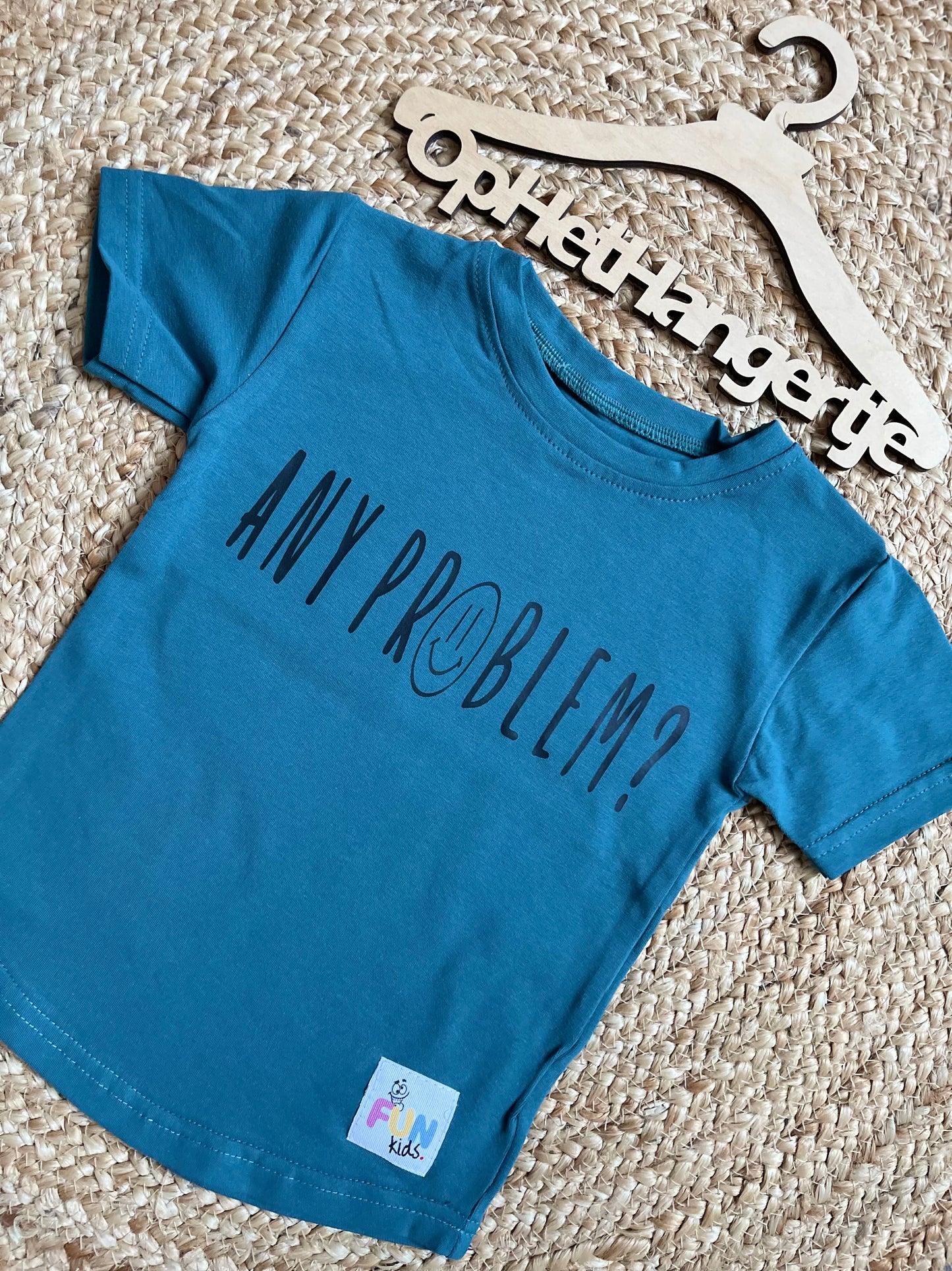 Jongens T-Shirt ‘Any Problem’ Hydro met Opdruk
