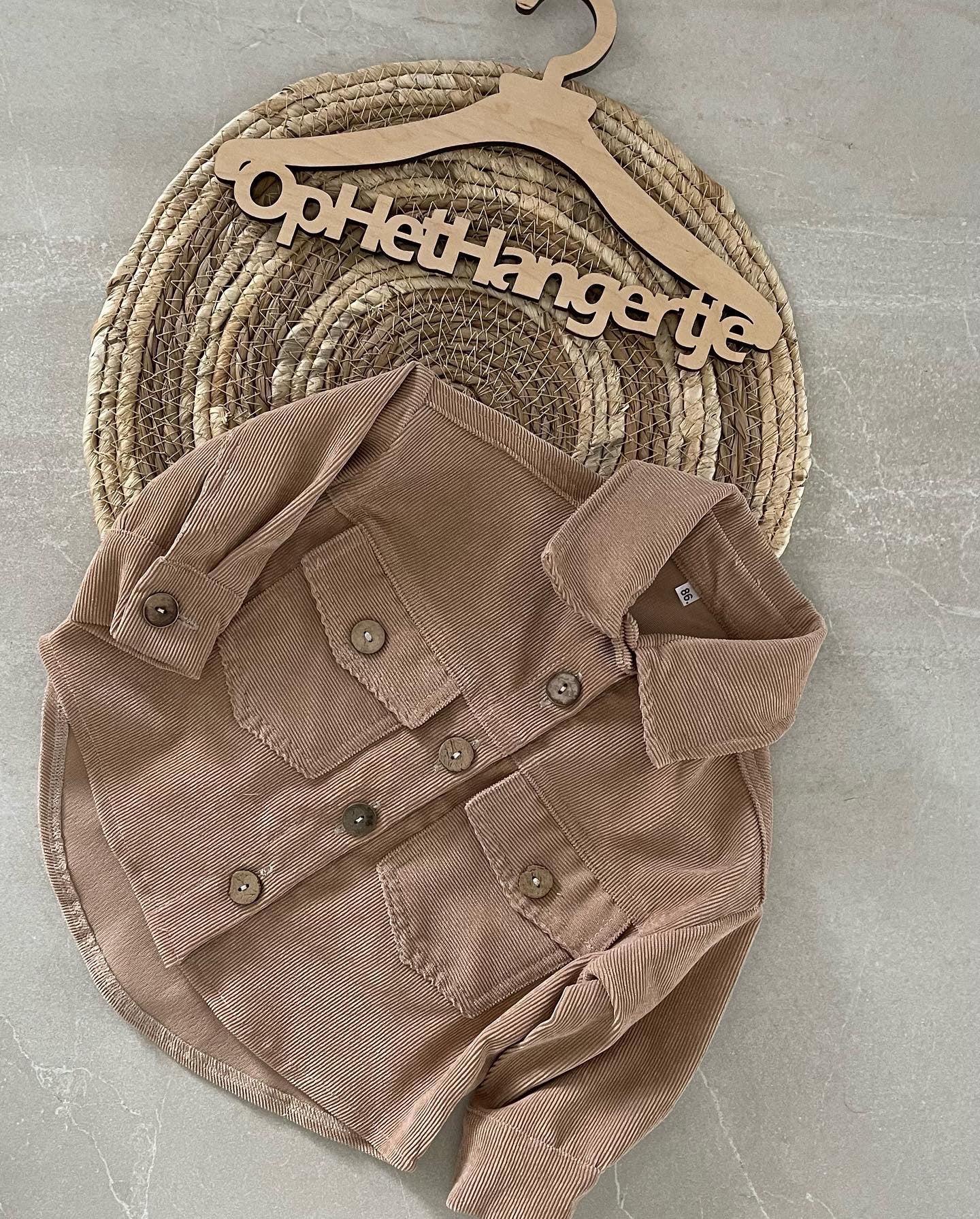 Jongens Corduroy Overshirt Beige