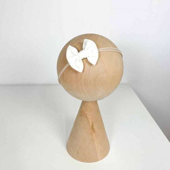 Haarbandje Strik 'Creme' Creme / Ecru