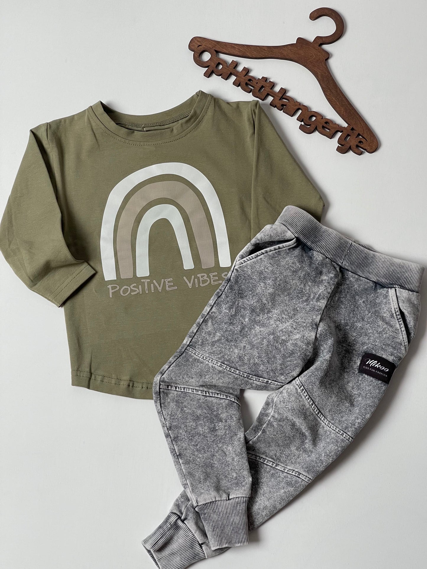Jongens Jogging broek 'JOGGER ' Denim-look Grijs