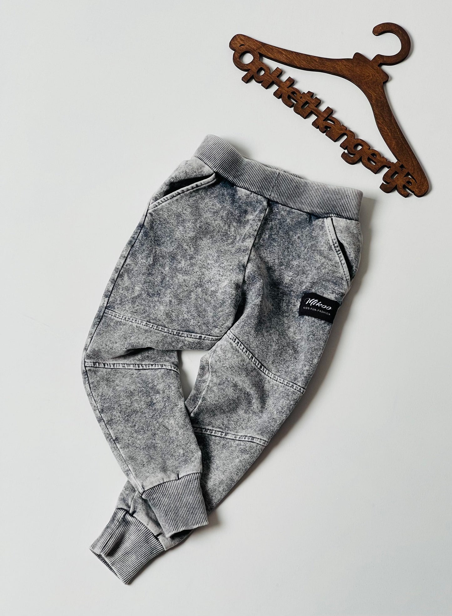Jongens Jogging broek 'JOGGER ' Denim-look Grijs