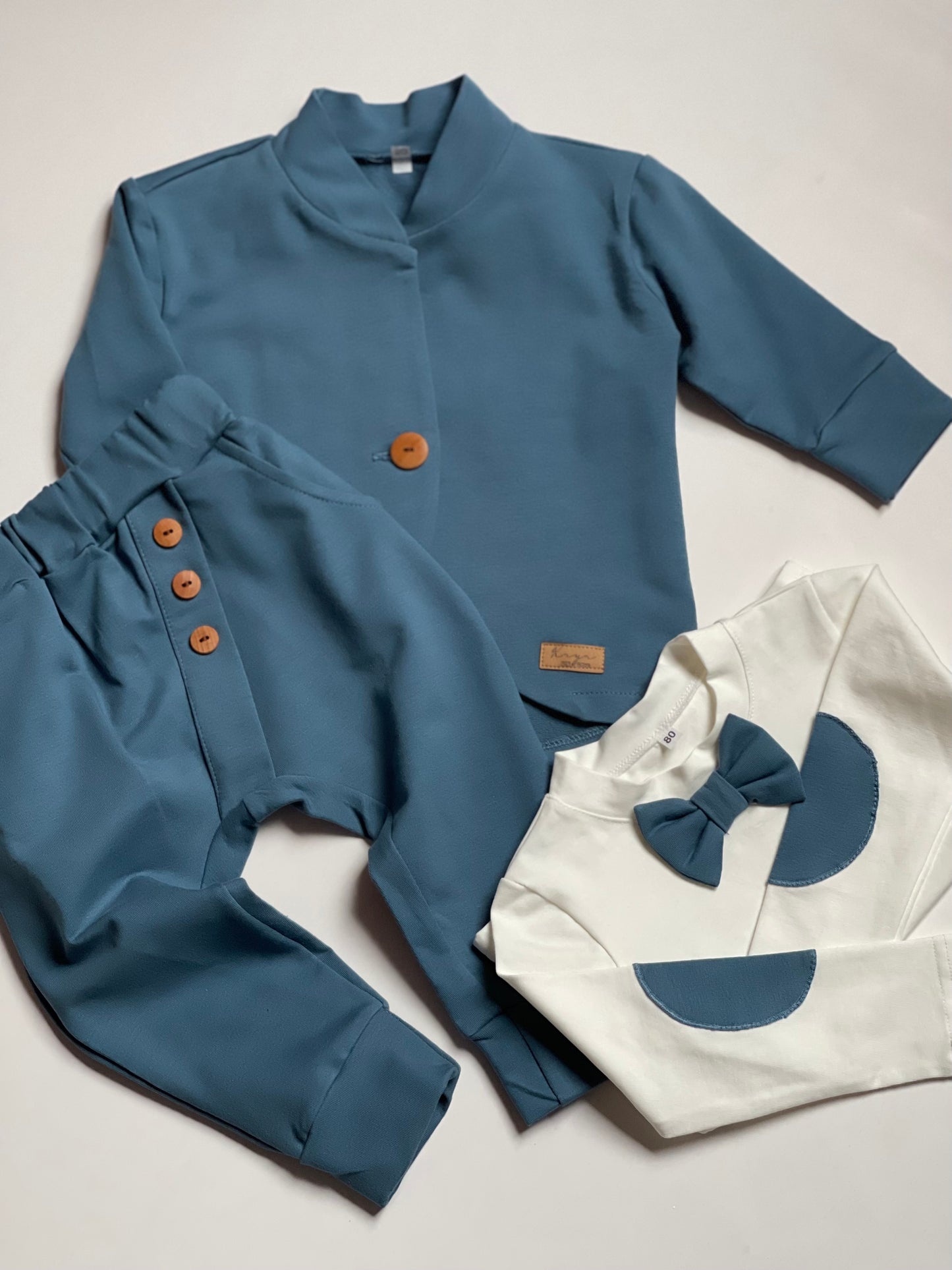 Modern Pakje Drie-delig 'Tuxedo II' Hydro-Blauw