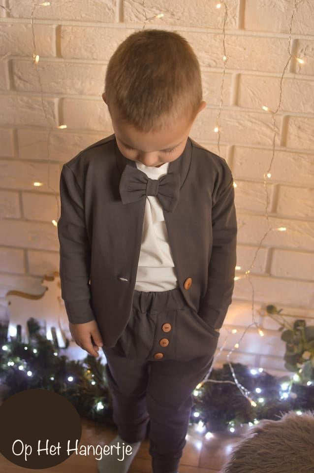 Modern Pakje Drie-delig 'Tuxedo II' Antraciet