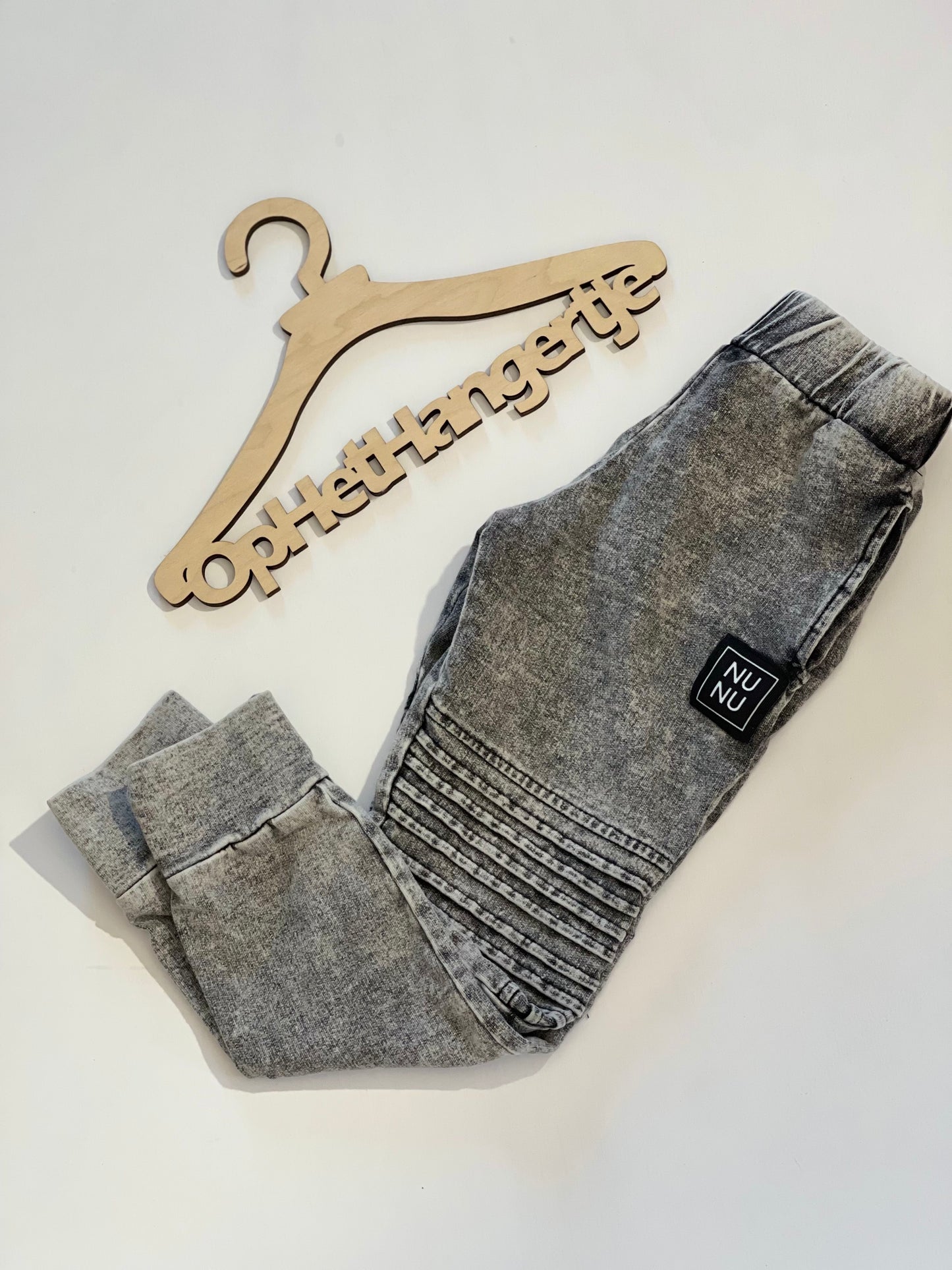Jongens Joggers Broek ‘Harmony Slim’ Denimlook Zwart