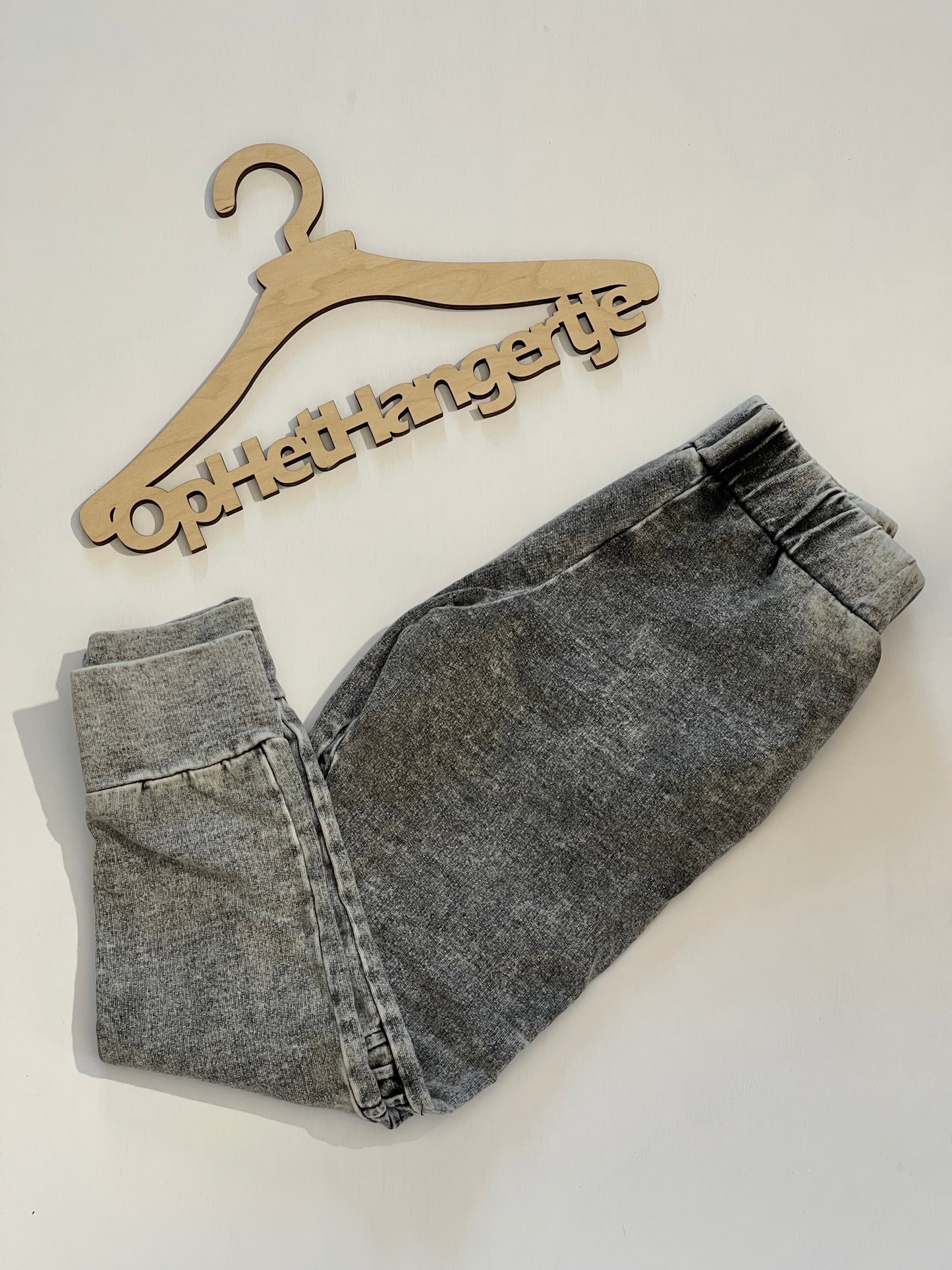 Jongens Joggers Broek ‘Harmony Slim’ Denimlook Zwart
