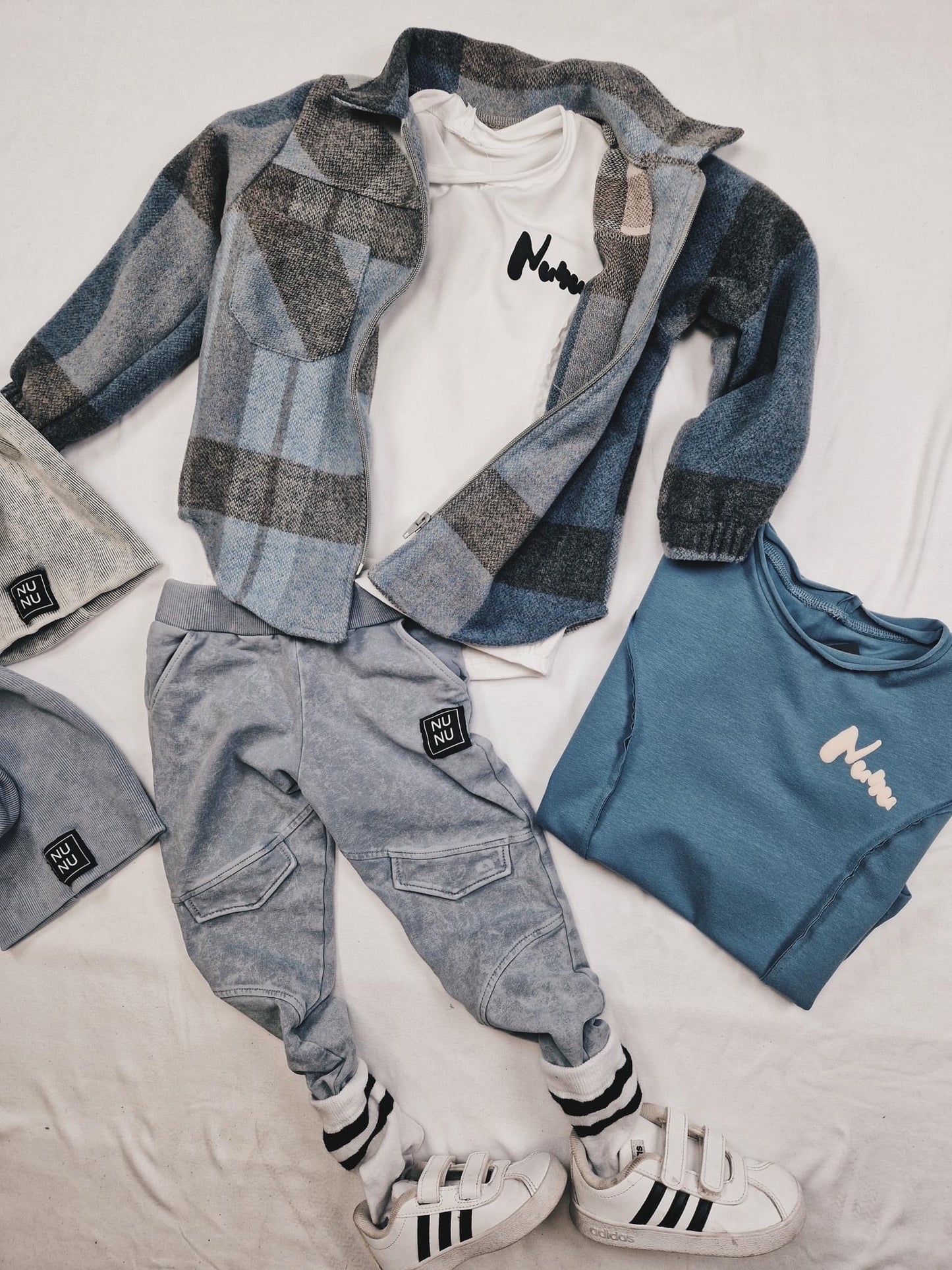Jongens Pants Broek ‘Patka Slim’ Met Zakken En Decoratieve Flappen Grijs