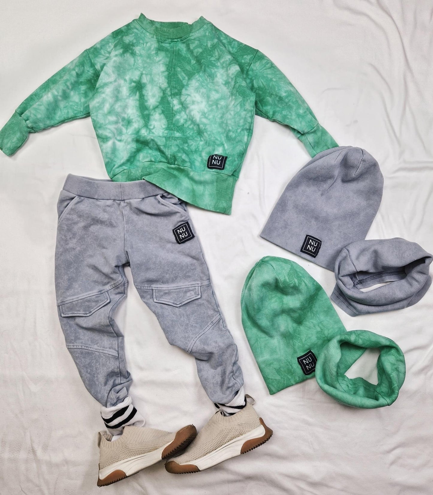 Jongens Pants Broek ‘Patka Slim’ Met Zakken En Decoratieve Flappen Grijs
