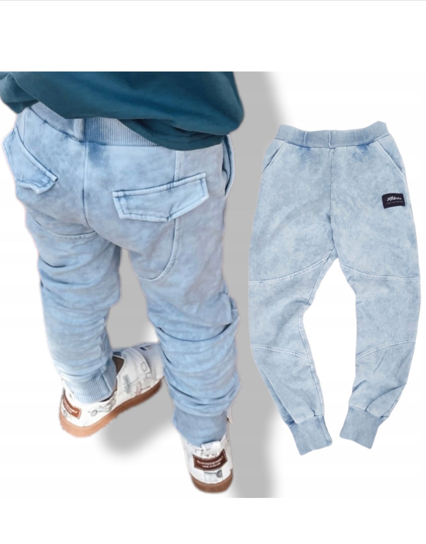 Jongens Jogging broek 'JOGGER ' Denim-look Blauw