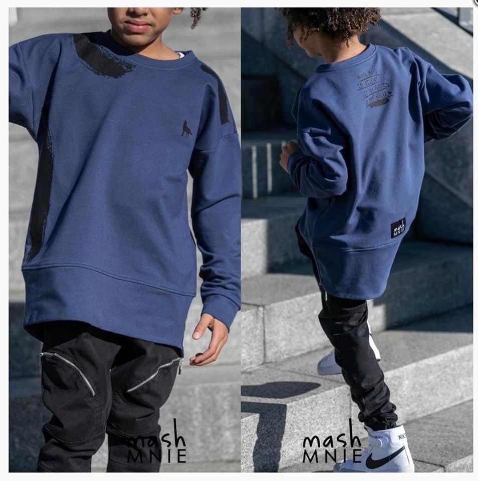 Sweatshirt 'Wolf' Blauw