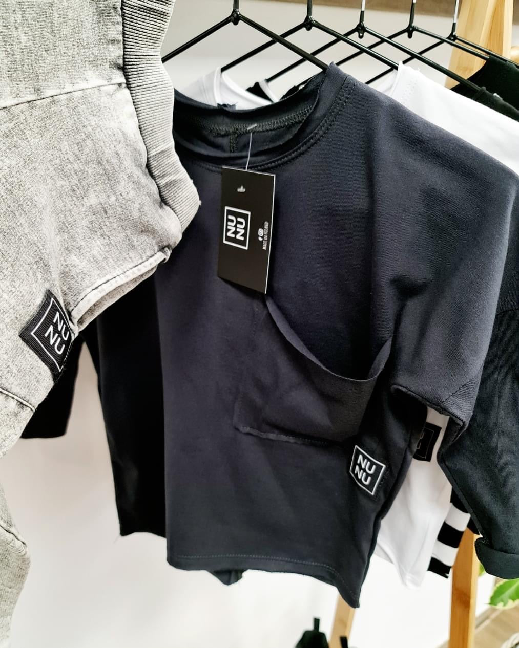 Unisex Longsleeve 'NuNu' met Zak Antraciet