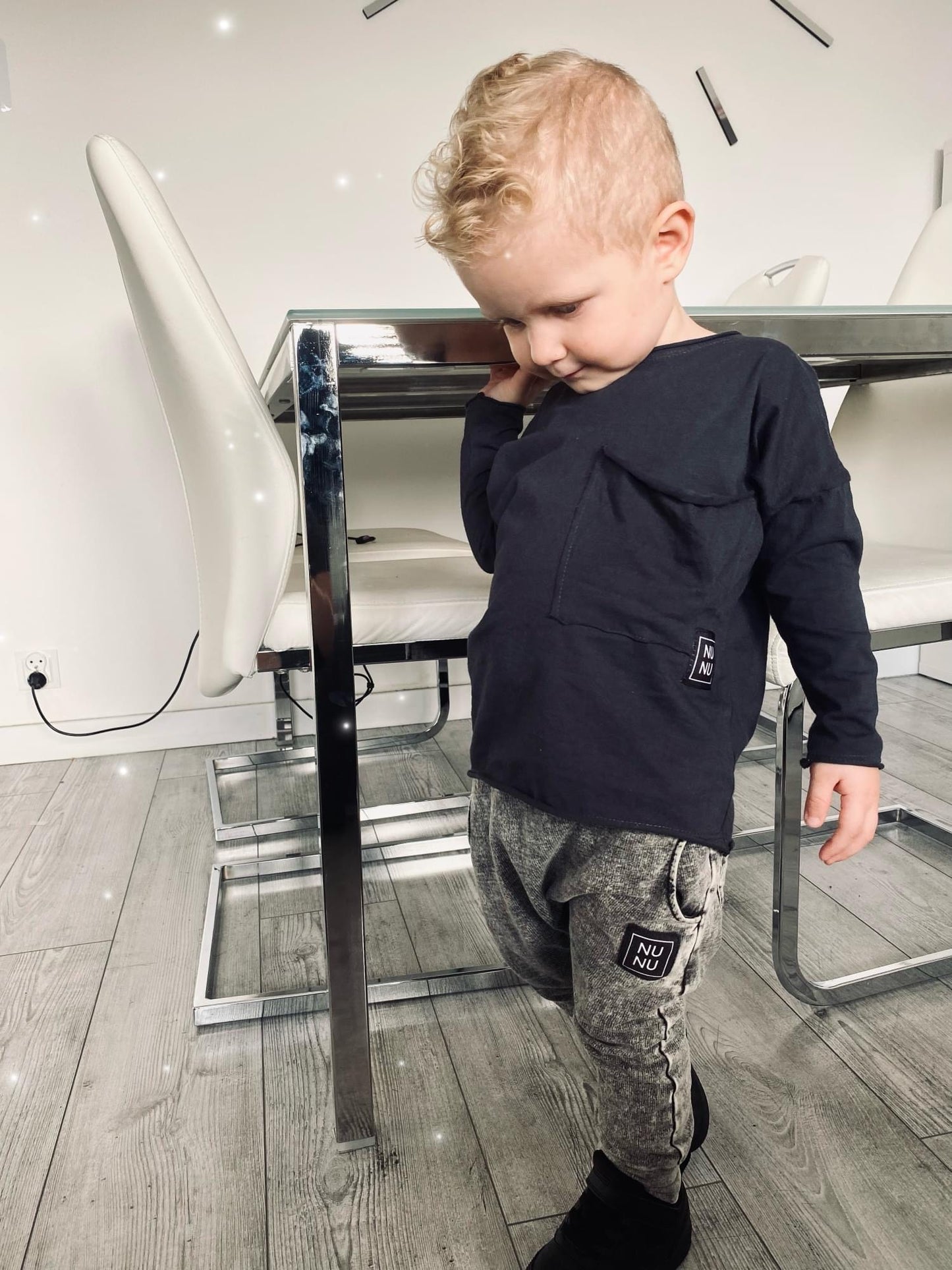 Unisex Longsleeve 'NuNu' met Zak Antraciet