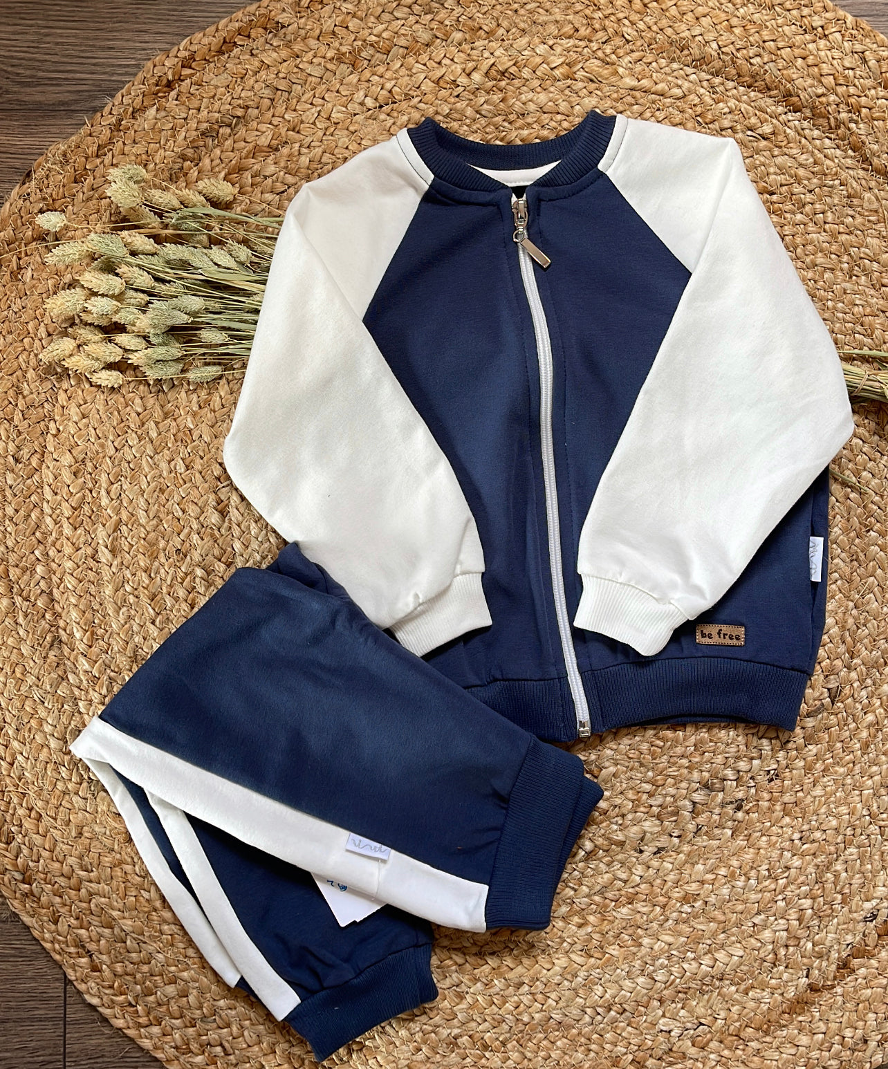 Jongens Jogging broek 'Be Free' Navy / Wit