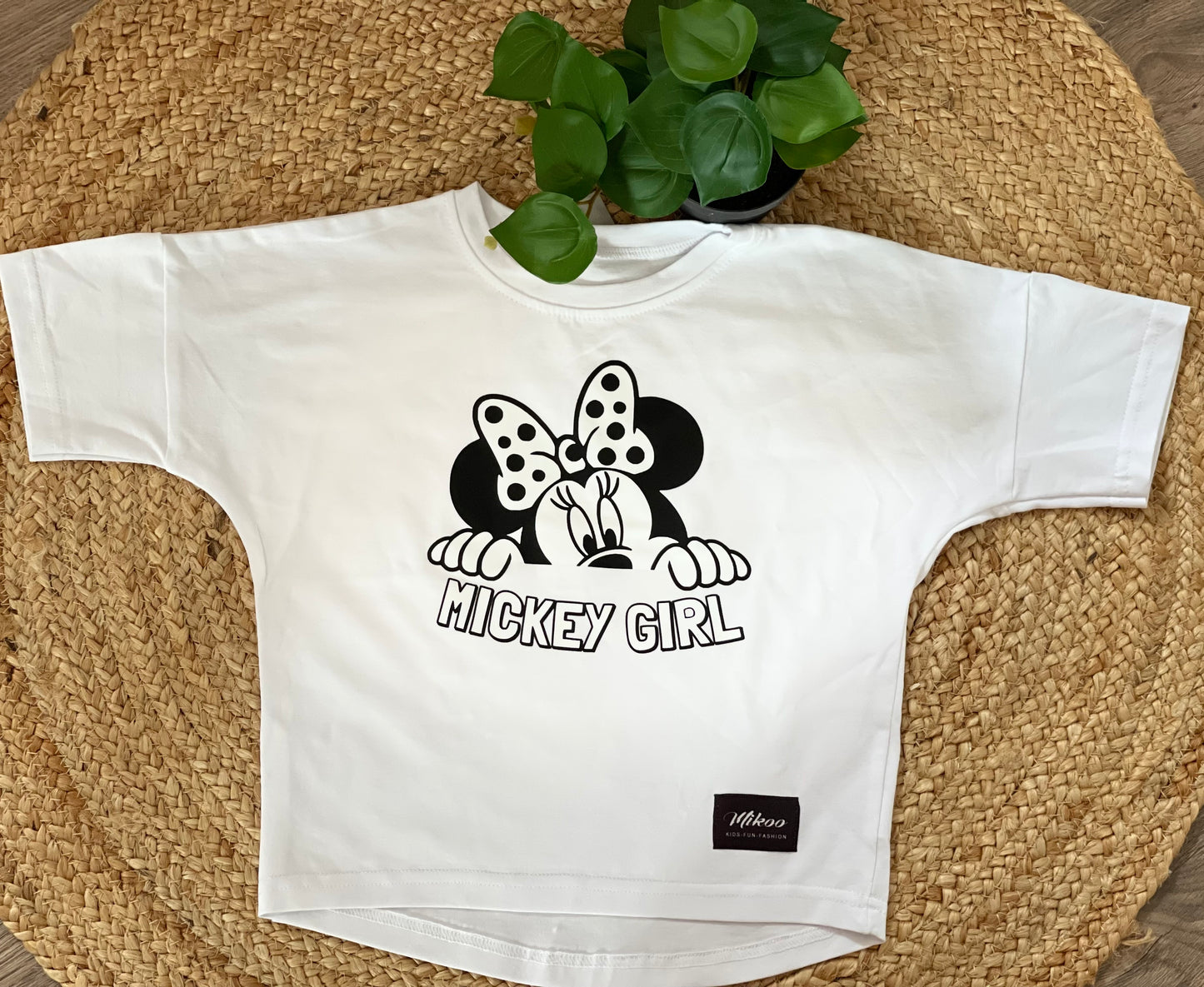 Meisjes T-Shirt 'MICKEY GIRL' Wit
