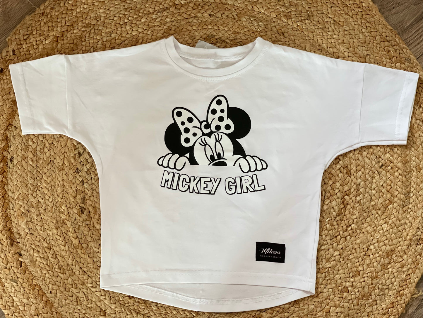 Meisjes T-Shirt 'MICKEY GIRL' Wit