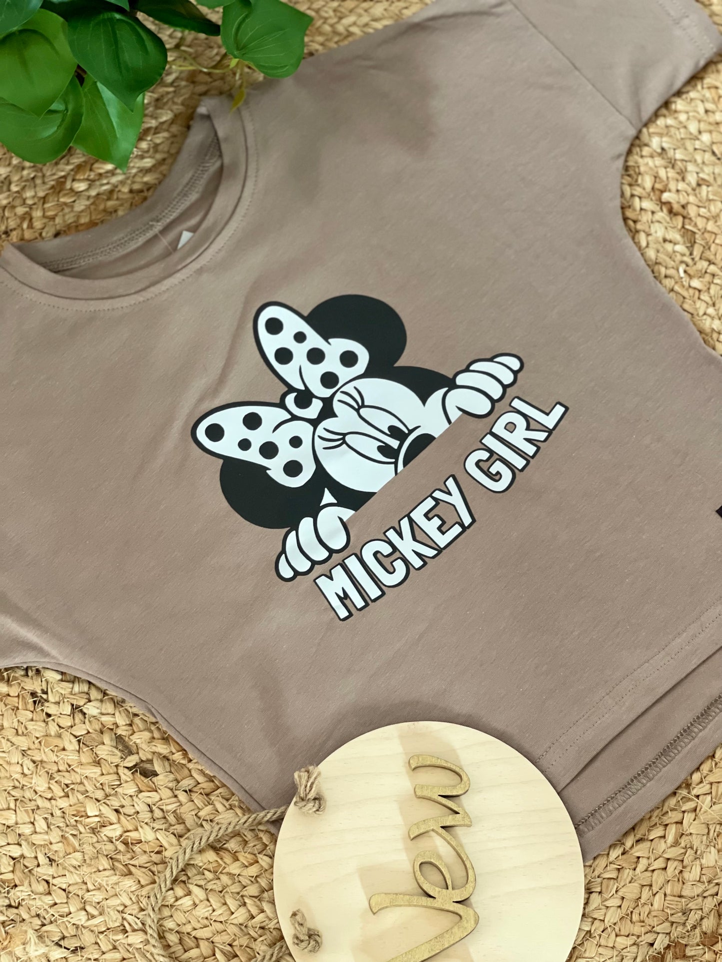 Meisjes T-Shirt 'MICKEY GIRL' Lattee