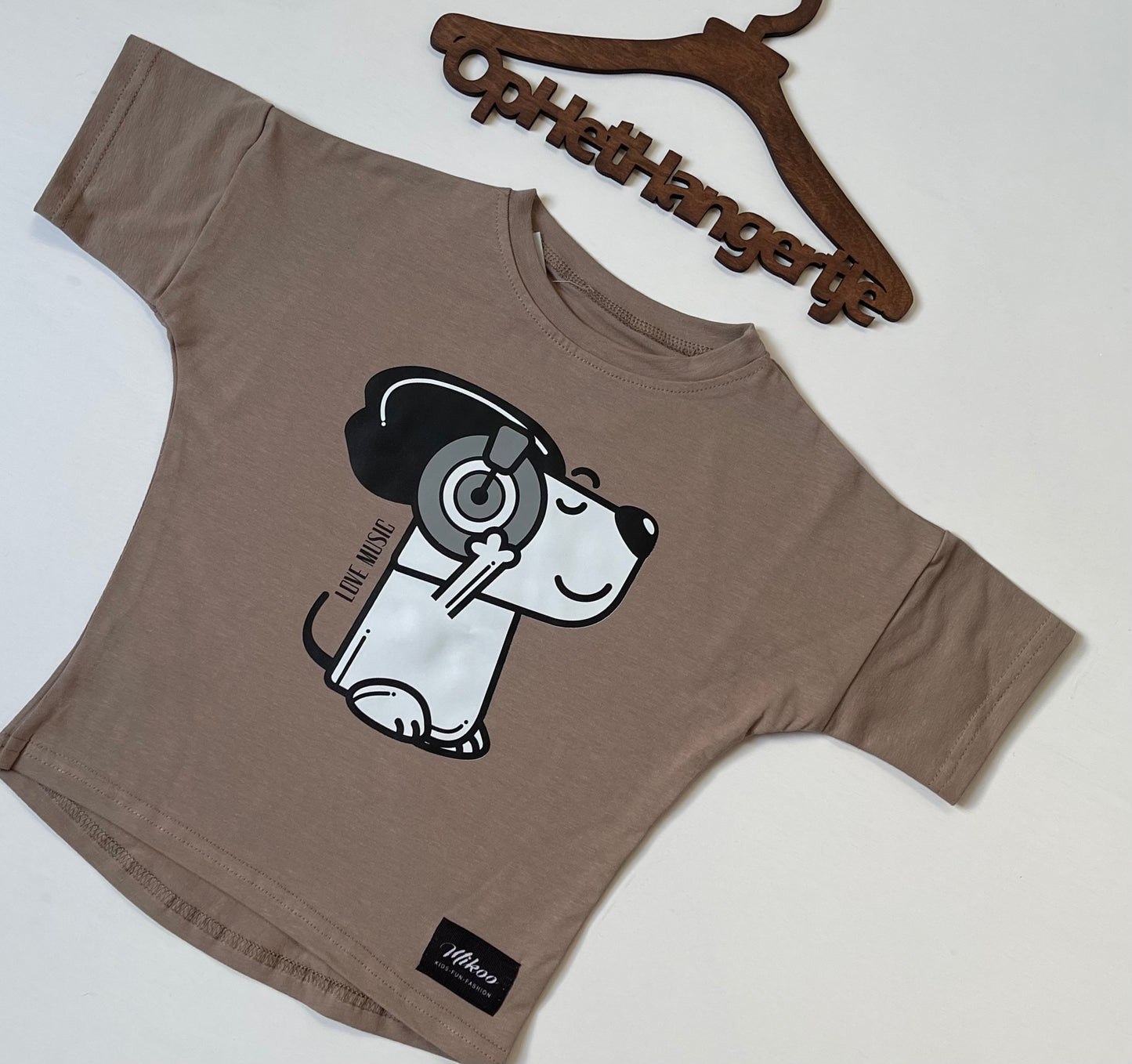 Jongens T-Shirt 'LOVE MUSIC' Lattee