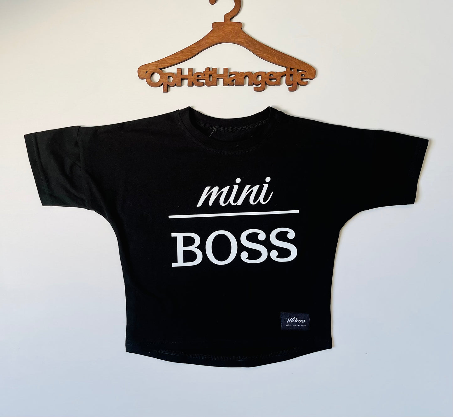 Jongens T-Shirt 'MINI BOSS' Zwart