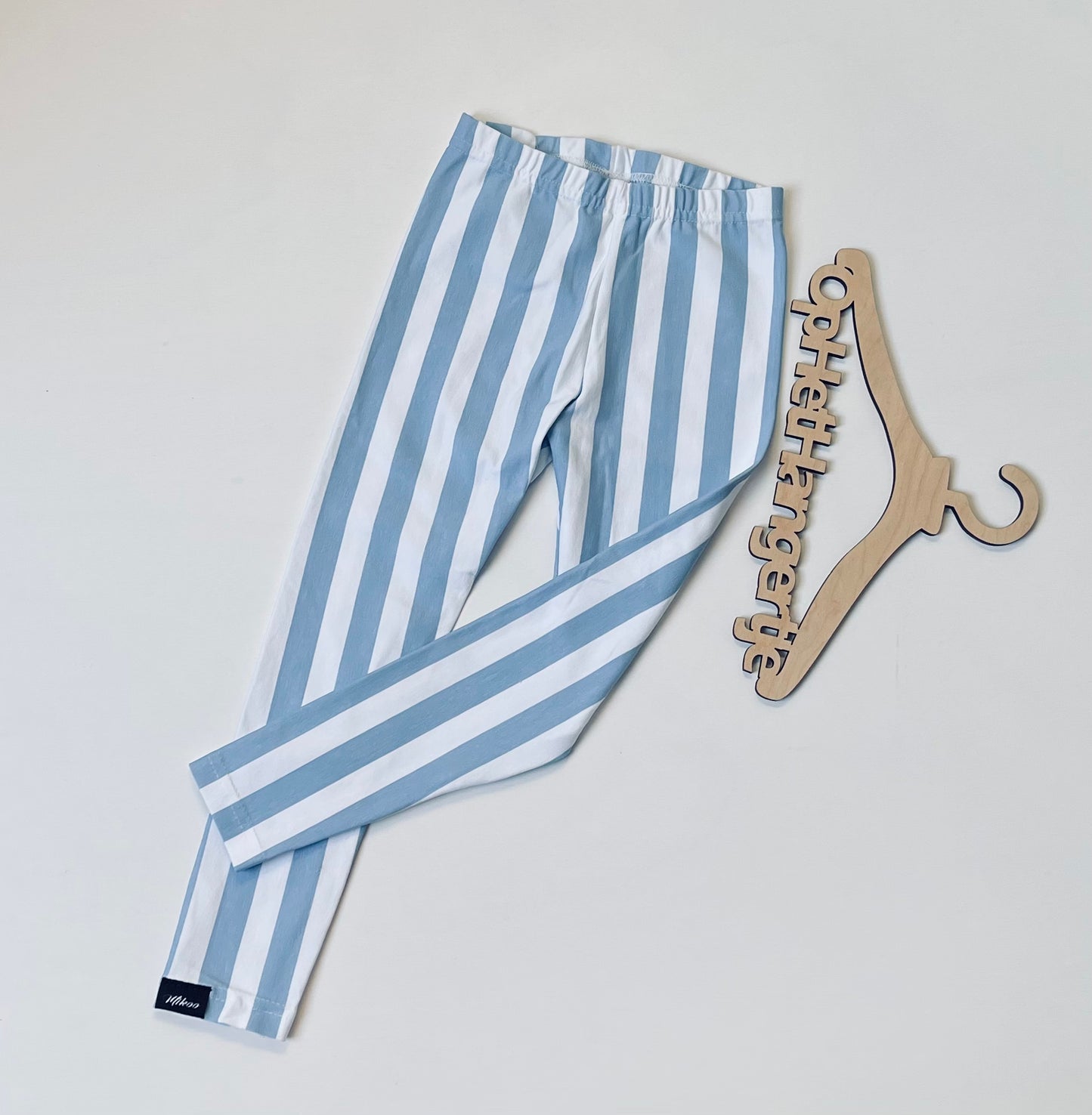 Legging Gestreept Wit / Blauw