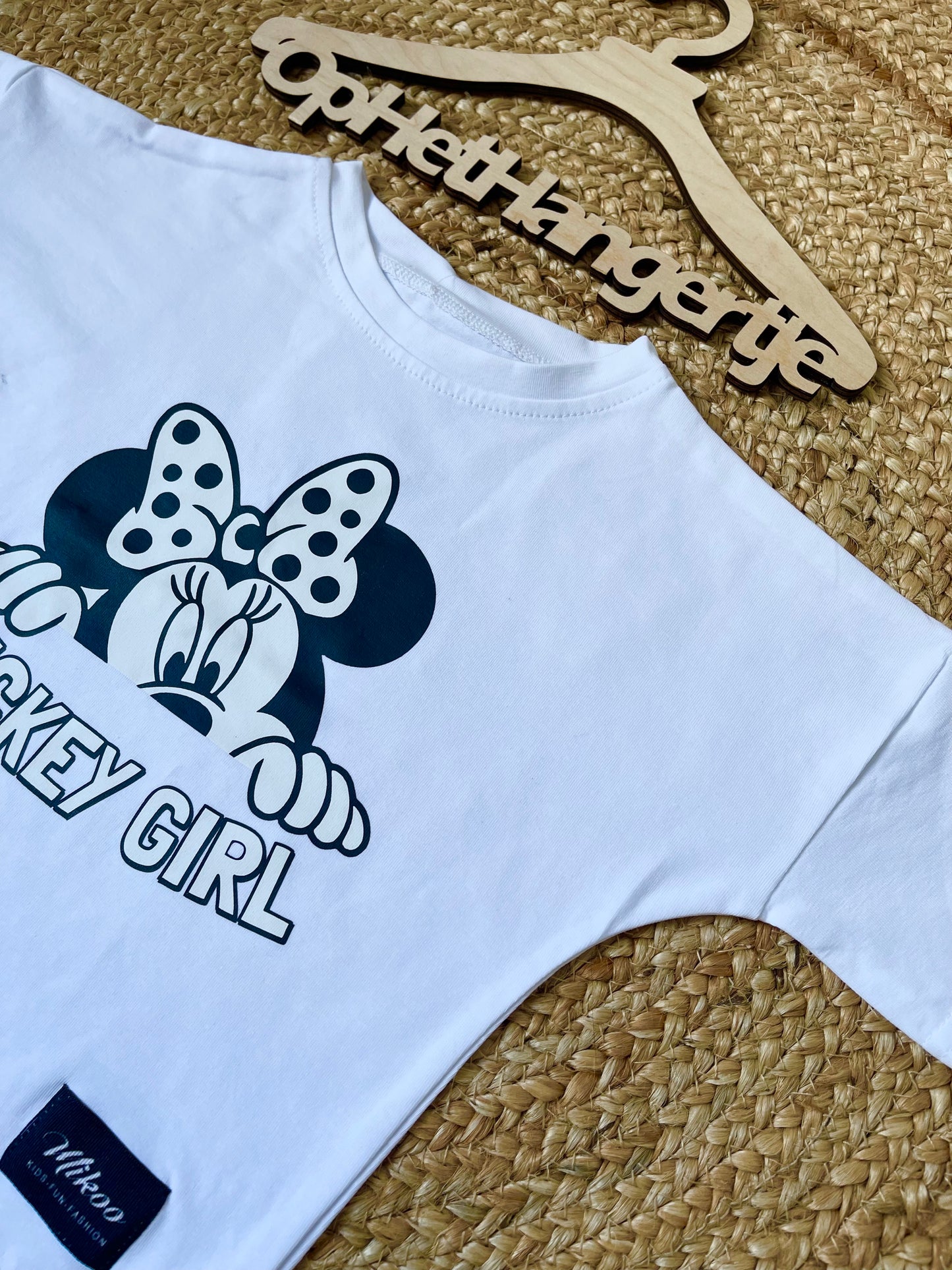 Meisjes T-Shirt 'MICKEY GIRL' Wit
