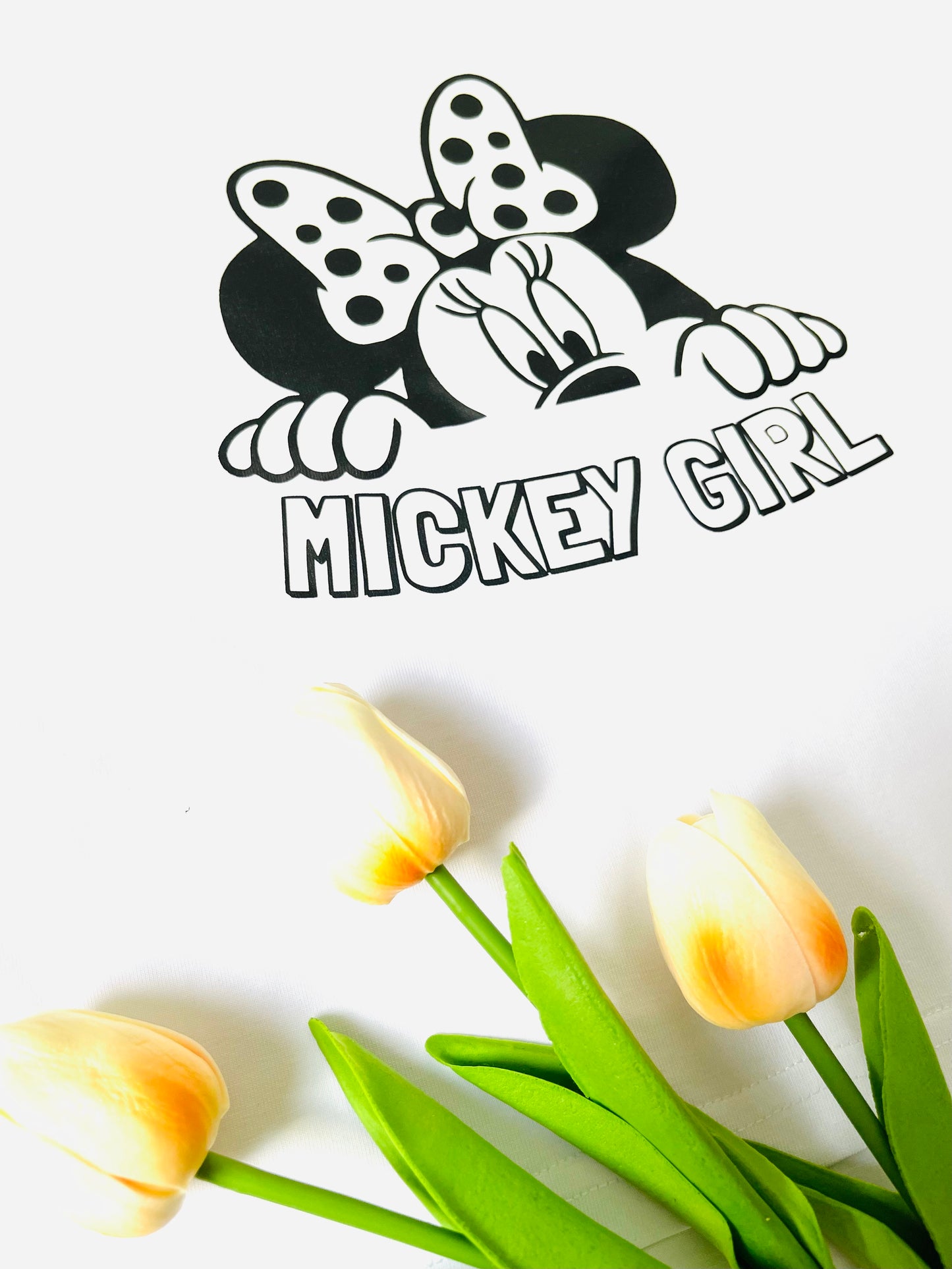 Meisjes T-Shirt 'MICKEY GIRL' Wit
