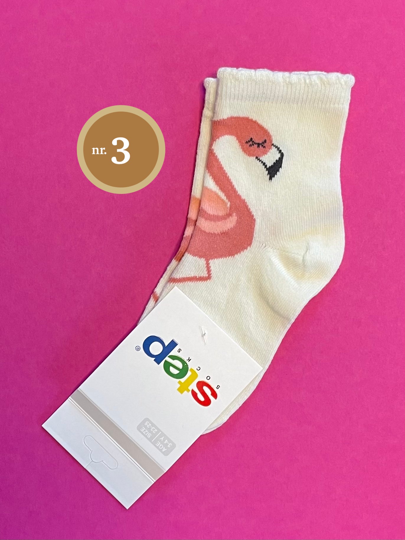 Meisjes Sokjes 'Flamingo' in Verschillende Kleuren