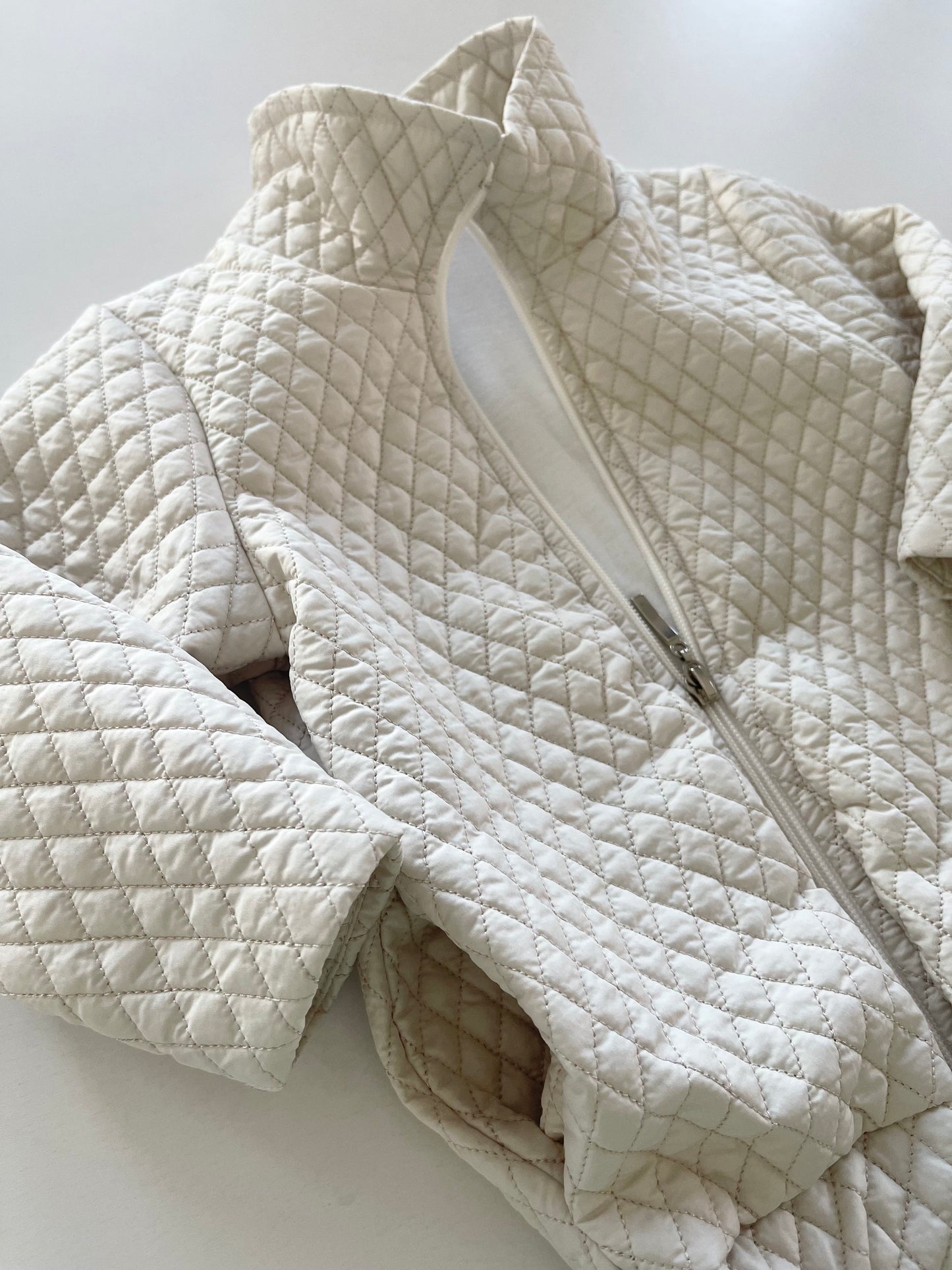 Meisjes Tussenjas 'DIAMOND' met Zakken Creme / Ecru