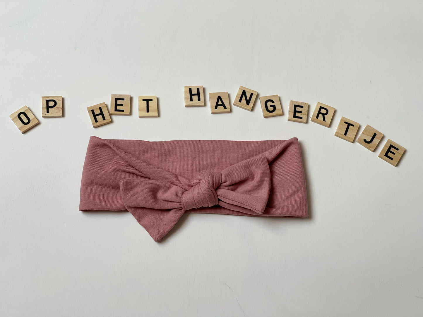 Haarbandje 'Zula' met Strik Oud Roze