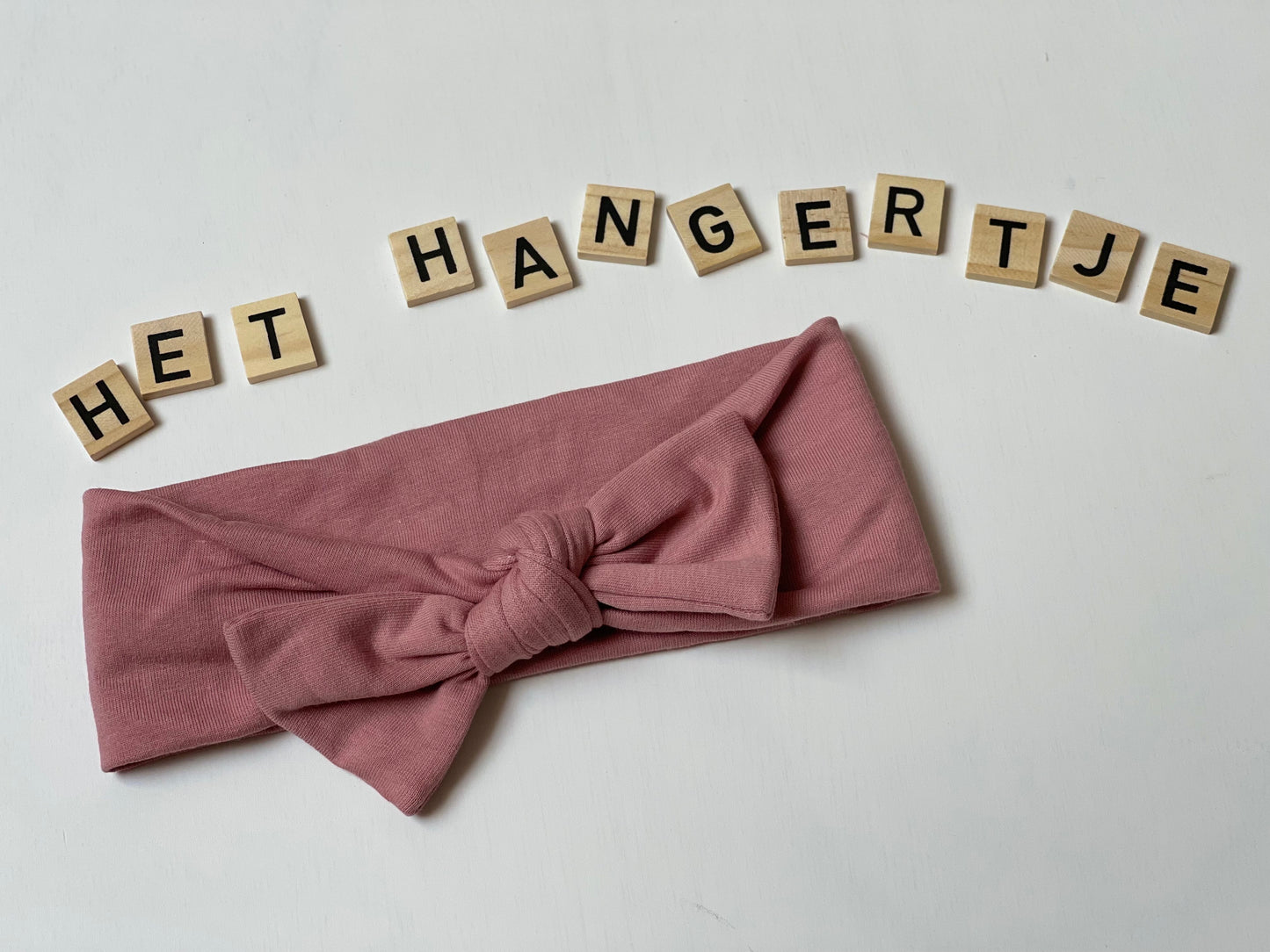 Haarbandje 'Zula' met Strik Oud Roze