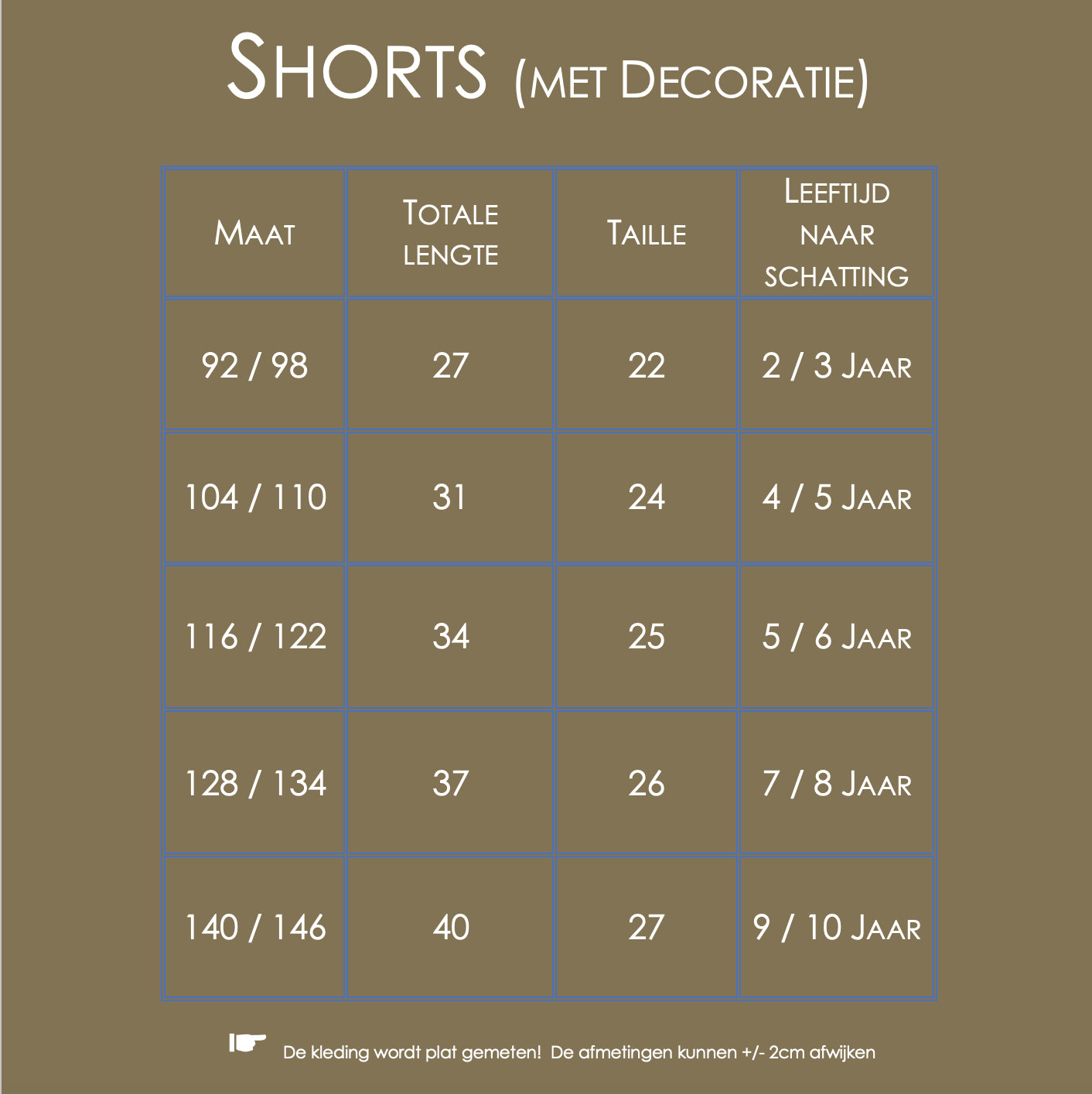 Jongens Shorts Beige