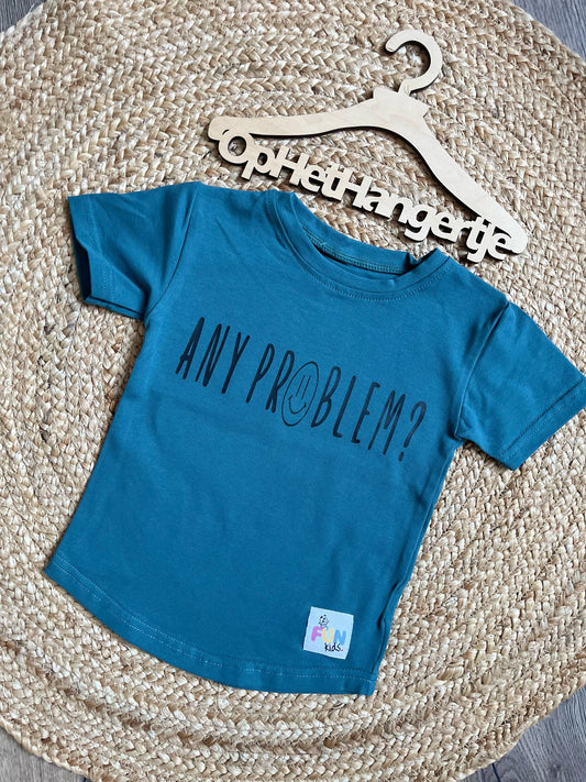 Jongens T-Shirt ‘Any Problem’ Hydro met Opdruk