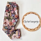 Meisjes Legging 'Fleurig' met Fleurig Bloemenmotief Donker-Paars