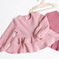 Meisjes Mousseline Tuniek ‘Charlotte’ Met Ruches Licht-Roze