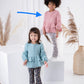 Meisjes Mousseline Tuniek ‘Charlotte’ Met Ruches Licht-Roze