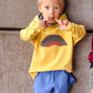 Jongens Hoodie 'Over Yellow' met Regenboog en Capuchon Geel