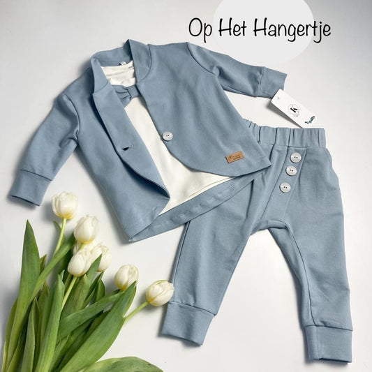 Modern Pakje Drie-delig 'Tuxedo' Blauw