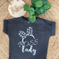 Meisjes T-Shirt 'BOSS LADY' Antraciet