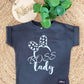 Meisjes T-Shirt 'BOSS LADY' Antraciet