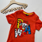 Jongens T-Shirt 'PAW' Rood met Opdruk