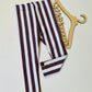 Legging Gestreept Wit / Lattee
