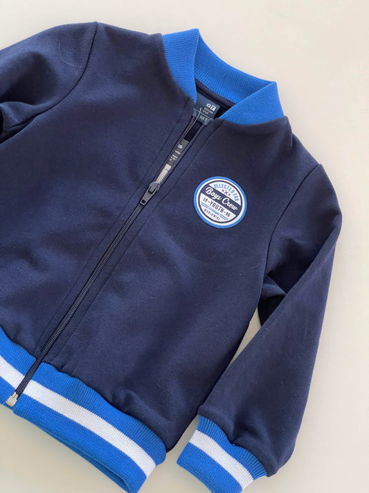 Jongens Jack 'Boys Crew' met Ritssluiting Donker Blauw